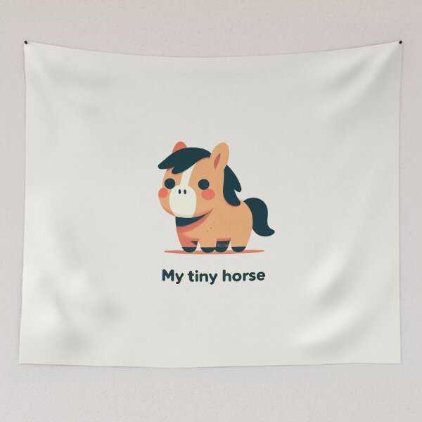Item preview, My Tiny Horse designed and sold by Retro Travel Design.