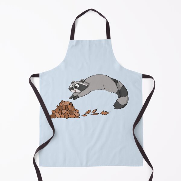 Item preview, Raccoon Jumping Into Pile Of Leaves designed and sold by Meowrye.