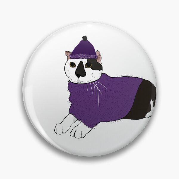 Item preview, Purple Scratchy Sweater Bloo Sticker designed and sold by Rue Haley.