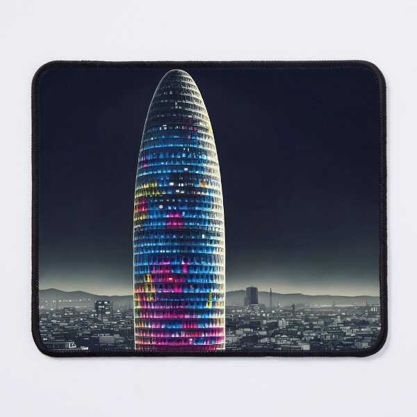 Item preview, Agbar Tower at night designed and sold by Archiartist.