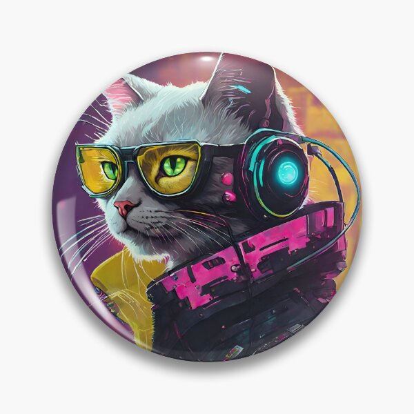 Item preview, Cyberpunk Cat designed and sold by AzDrop.