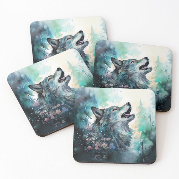 Item preview, Wolves in Bits and Bytes: Discover the Digital Art that Transforms Fauna into Poetic Pixels designed and sold by Artedig.