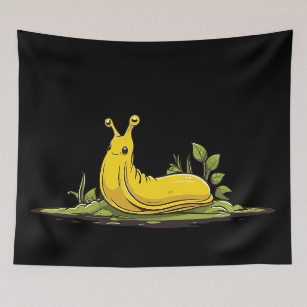 Item preview, Tired banana slug. Yellow almost cute slug. designed and sold by twisted-dot.