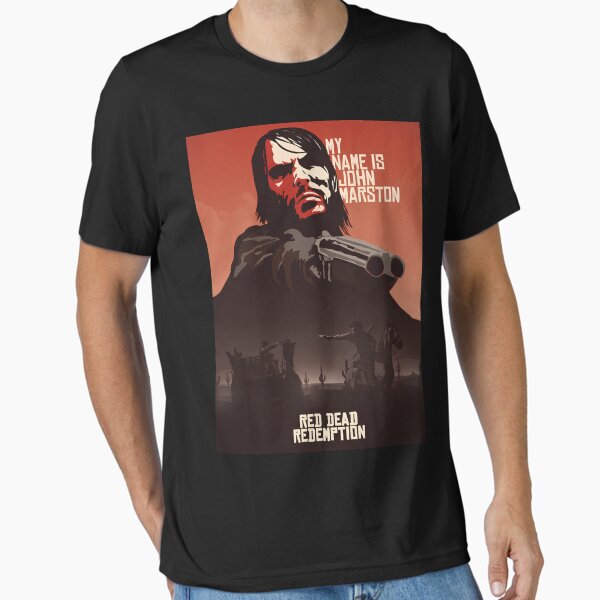 Vista previa del artículo con la obra «Mi nombre es John Marston.», diseñado y vendido por NEAbstracts.