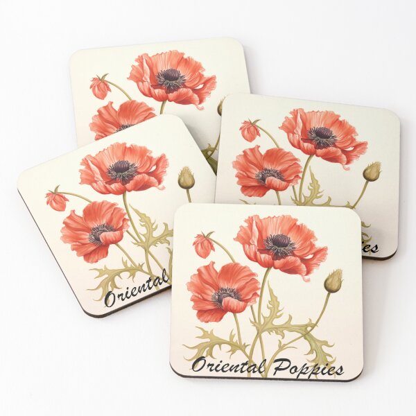 Item preview, Oriental Poppies Flowers Inspired By My Mothers Flower Paintings  designed and sold by CDC40.