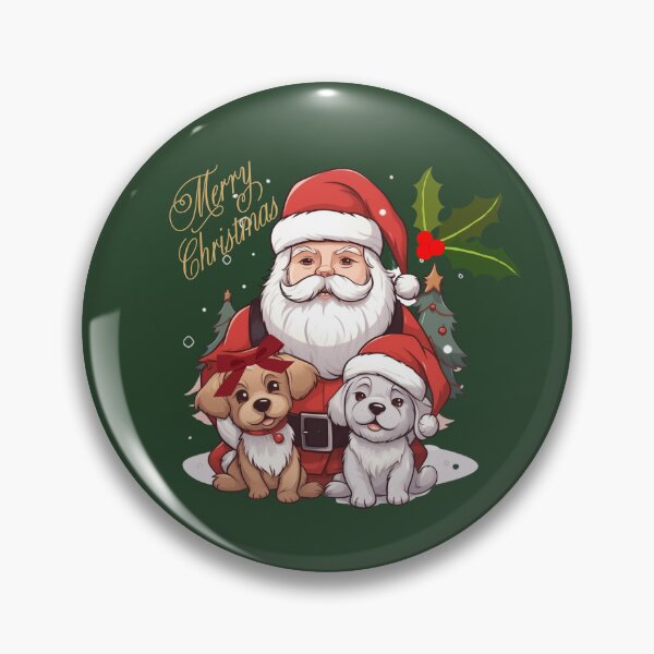 Item preview, Santa with christmas dogs designed and sold by ME-World.