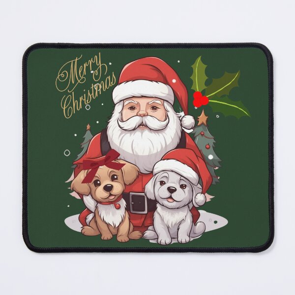 Item preview, Santa with christmas dogs designed and sold by ME-World.