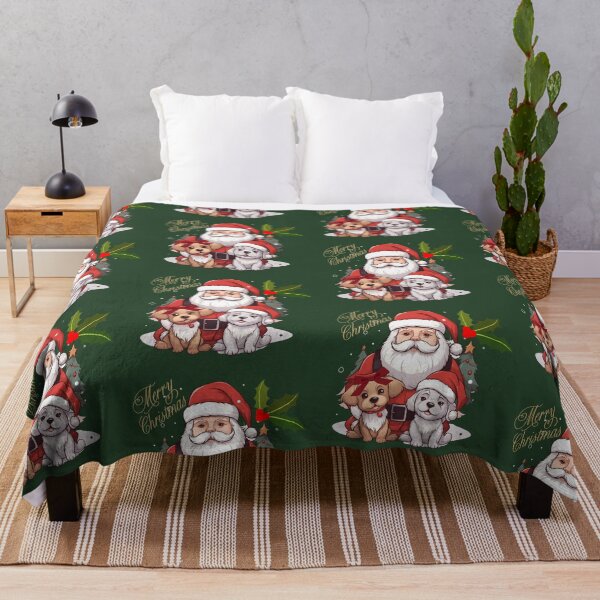 Item preview, Santa with christmas dogs designed and sold by ME-World.