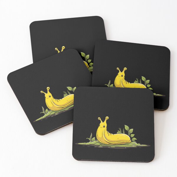 Item preview, Tired banana slug. Yellow almost cute slug. designed and sold by twisted-dot.