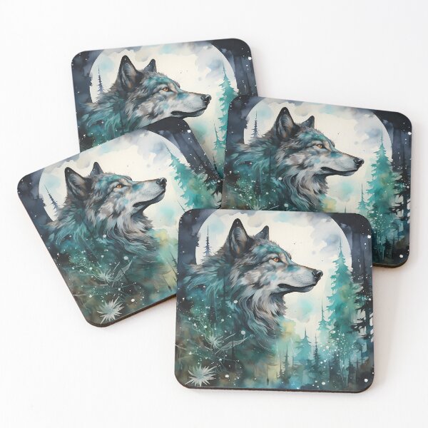 Item preview, From the Jungle to the Monitor: How Digital Art Transforms the Beauty of Wolves into Visual Experiences designed and sold by Artedig.
