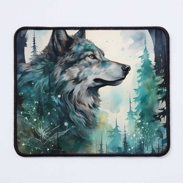 Item preview, From the Jungle to the Monitor: How Digital Art Transforms the Beauty of Wolves into Visual Experiences designed and sold by Artedig.