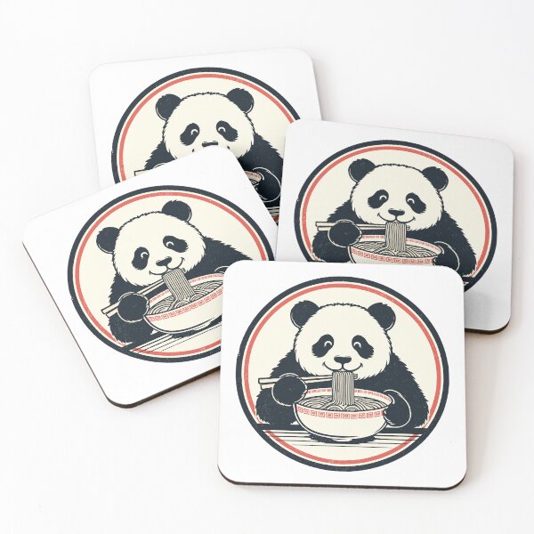 Item preview, panda comiendo ramen retro designed and sold by Photo-Sphere101.