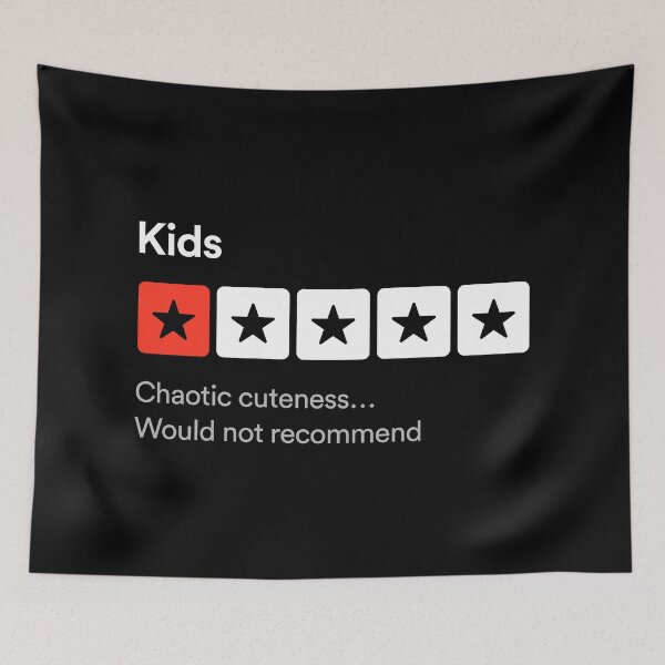 Item preview, Kids, Chaotic cuteness… Sarcastic one star review design designed and sold by MindenBrings.