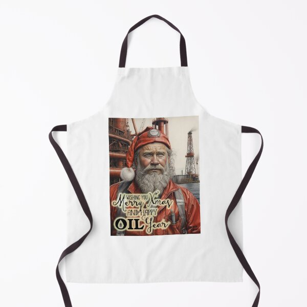 Item preview, Merry Xmas and Happy Oil Year; Oiler as Santa; designed and sold by StickerApe.