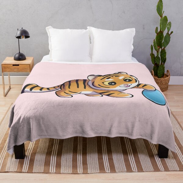 Artikelvorschau, Niedlicher Tiger, der mit Ball spielt entworfen und verkauft von Meowrye.