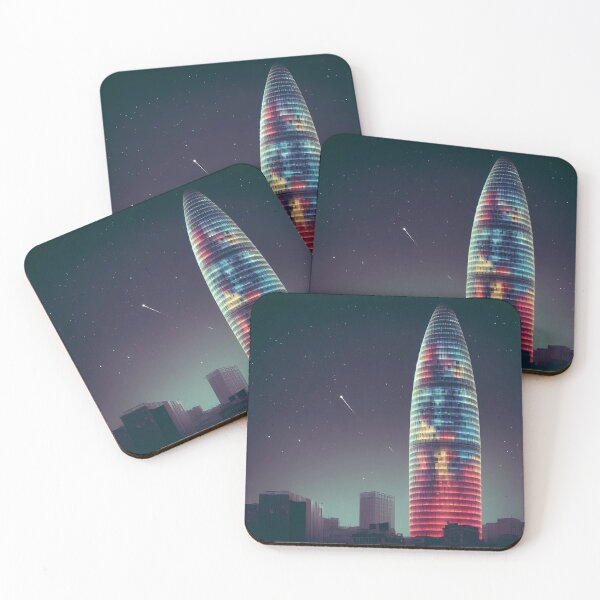 Item preview, Agbar Tower at night designed and sold by Archiartist.