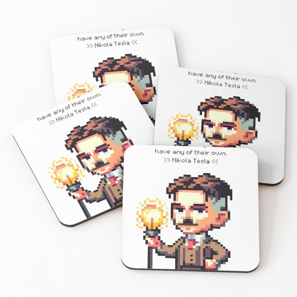 Item preview, Electric Pixels: Tesla's Genius designed and sold by PixelArtly.