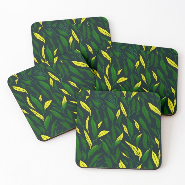 Item preview, Green And Yellow Tropical Fern Pattern designed and sold by SassyArtistry.