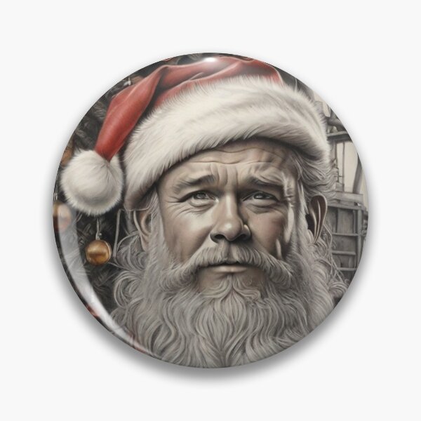 Item preview, Merry Xmas and a Safety New Year; Oiler as Santa; designed and sold by StickerApe.
