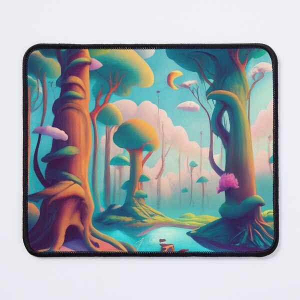 Item preview, Celestial Whispers: Surreal Azure Forest designed and sold by WhimsyRealm.