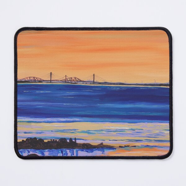 Item preview, Orange Sunset looking at Forth Bridges from Longniddry designed and sold by Rae Howie.