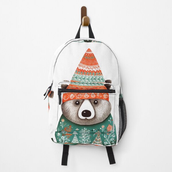 Item preview, Folk Art Christmas Bear designed and sold by TukiiDesign.