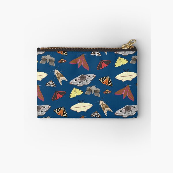 Item preview, British moths (navy version) designed and sold by Cerys O'Connell.