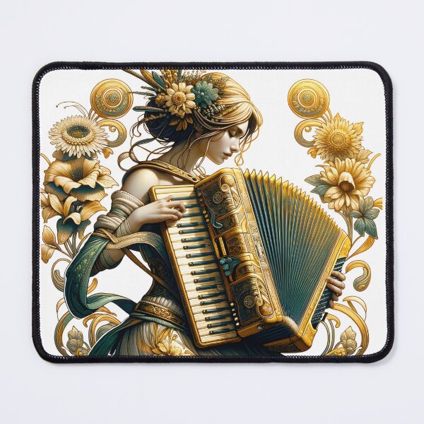 Item preview, Floral Accordionist designed and sold by the-lamplighter.