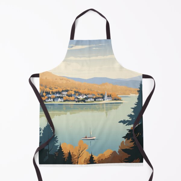Item preview, A Vintage Travel Illustration of Chautauqua Lake - New York - US  designed and sold by GoodOldVintage.