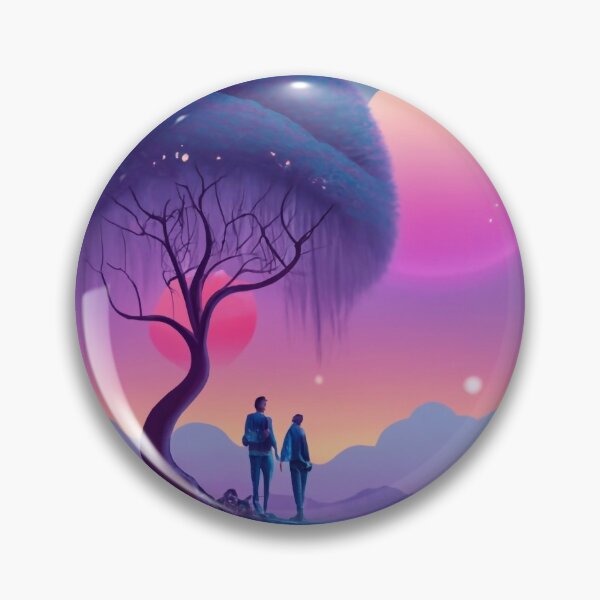 Item preview, Embrace of the Amethyst Night: Enchanting Forest Love designed and sold by WhimsyRealm.
