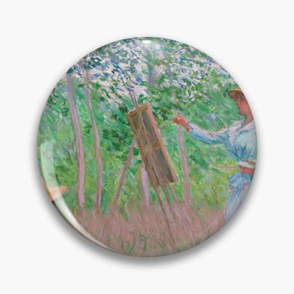 Item preview, paintings tow woman at the garden  artwork by claude monet Le pont designed and sold by Amy-Hamilton.