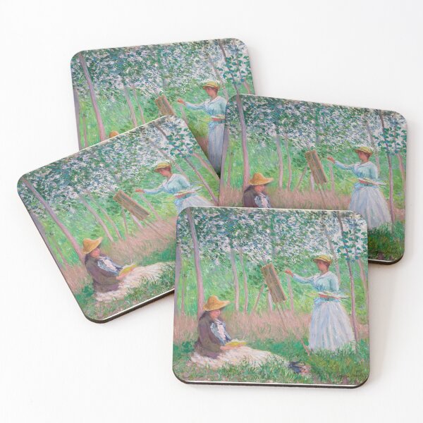 Item preview, paintings tow woman at the garden  artwork by claude monet Le pont designed and sold by Amy-Hamilton.