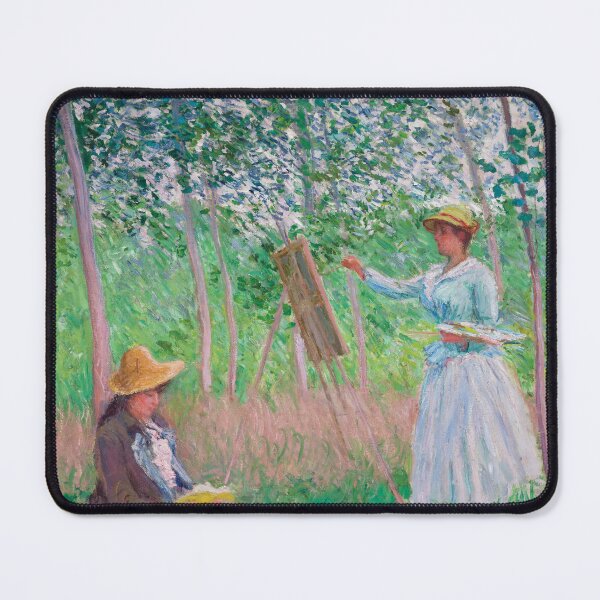 Item preview, paintings tow woman at the garden artwork by claude monet Le pont designed and sold by Amy-Hamilton.