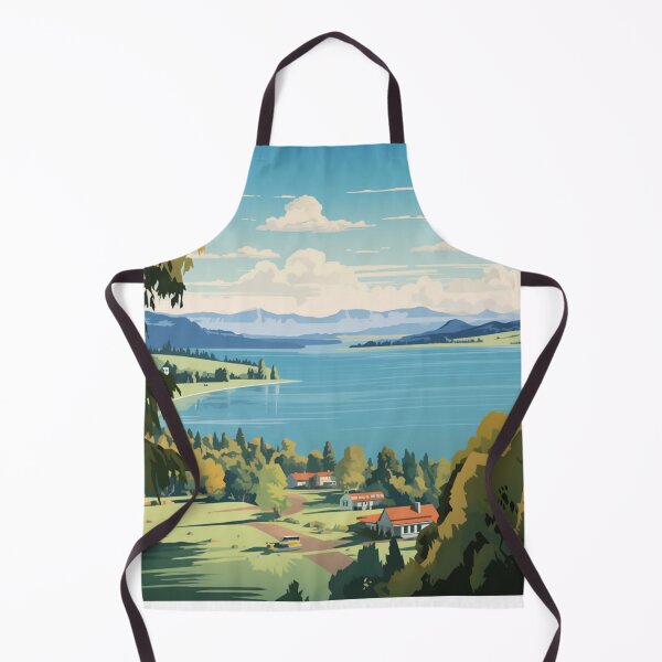 Item preview, A Vintage Travel Illustration of Chautauqua Lake - New York - US  designed and sold by GoodOldVintage.