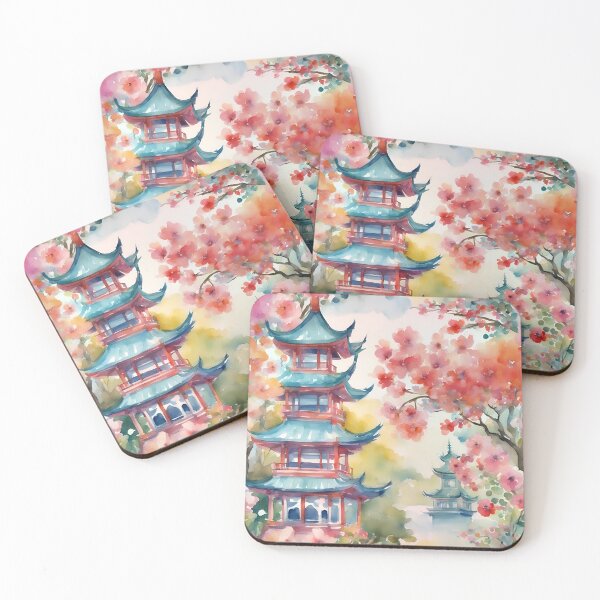 Artikelvorschau, Herbstliche Chinoiserie-Landschaft entworfen und verkauft von SophieClimaArt.