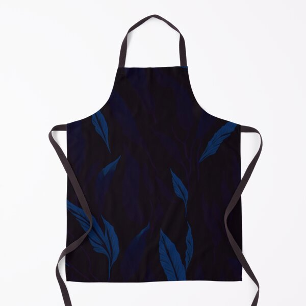 Item preview, Black And Blue Tropical Fern Pattern designed and sold by SassyArtistry.