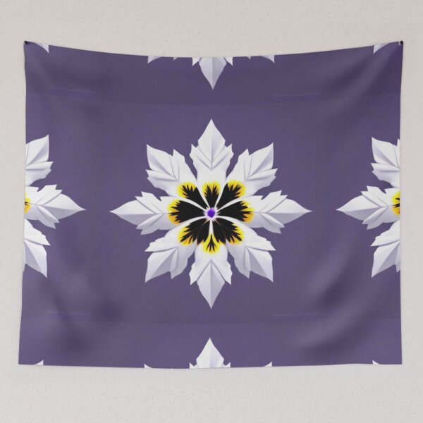 Item preview, Pansy snow flake designed and sold by RckymtnNinjaCat.