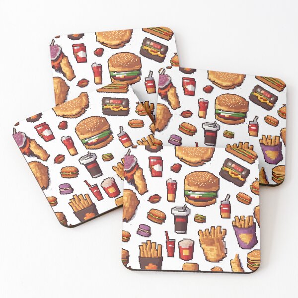 Item preview, Pixel Fast Food designed and sold by AzDrop.