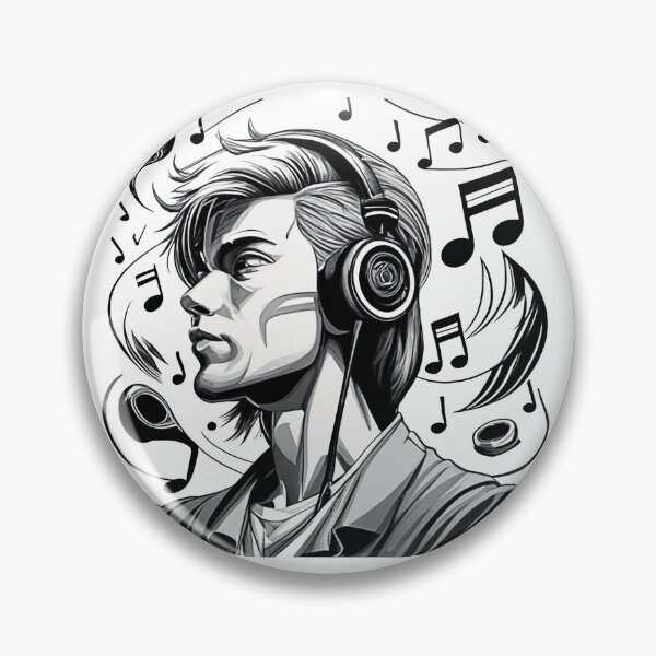 Item preview, Pencil style drawing man designed and sold by NotesForMusic.