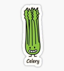 Happy Celery Stalk Bunch green fiber vegetable Sticker