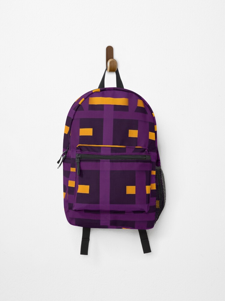 Thumbnail 1 of 3, Backpack, Kente Pattern designed and sold by SideSignal.