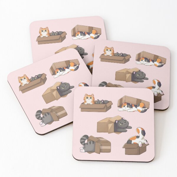 Item preview, Cute Cats In Boxes designed and sold by Meowrye.