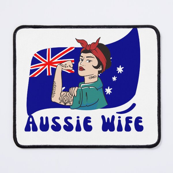 Item preview, Womens Aussie Wife Pride Australian Flag Girl Auss  designed and sold by rawaart1.