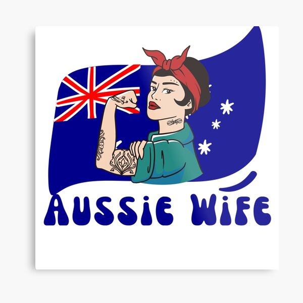 Item preview, Womens Aussie Wife Pride Australian Flag Girl Auss  designed and sold by rawaart1.