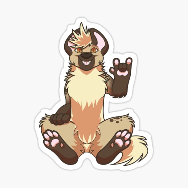 Item preview, Hyena Sticker  designed and sold by N E T H A R T I C.