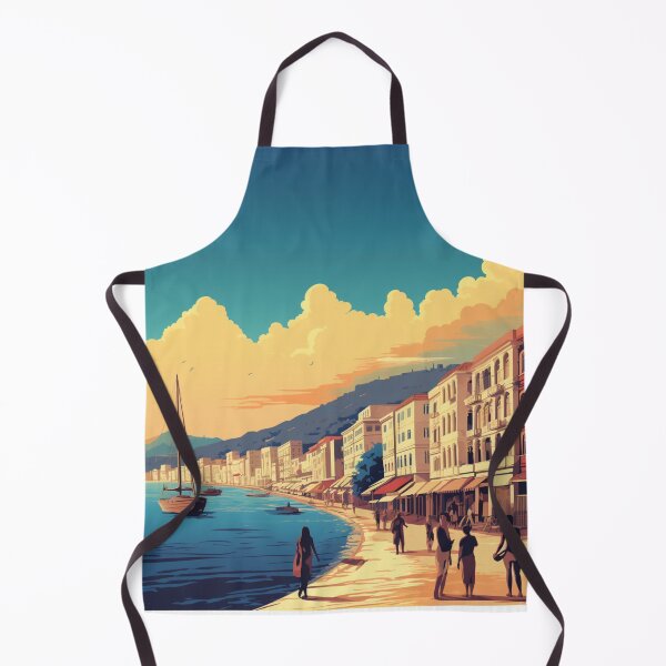 Item preview, A Vintage Travel Illustration of Izmir - Turkey designed and sold by GoodOldVintage.