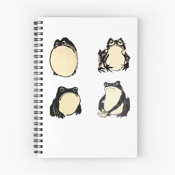 Item preview, 4 vintage matsumoto and getsuju unimpressed frog pack designed and sold by EmeraldeaArt.