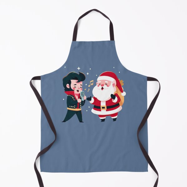 Item preview, Santa and Elvis sing duet designed and sold by peterdrawings.
