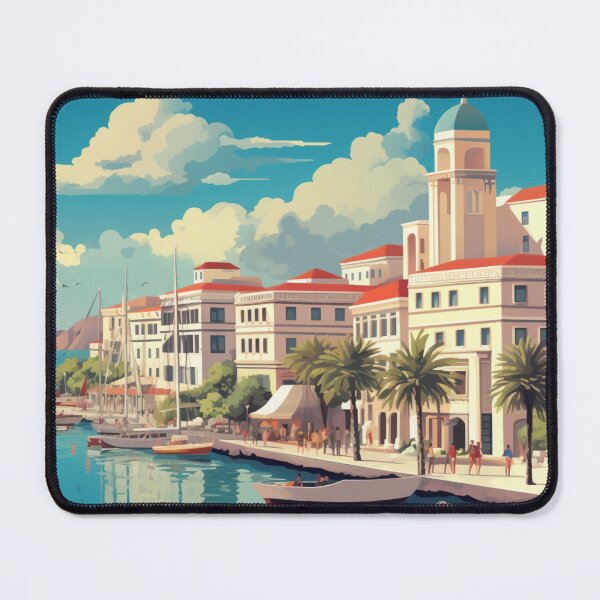 Item preview, A Vintage Travel Illustration of Izmir - Turkey  designed and sold by GoodOldVintage.