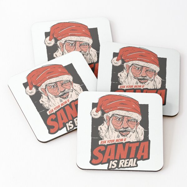 Item preview, Ask Your Mom santa is real Funny Santa christmas designed and sold by DrawHandArt.